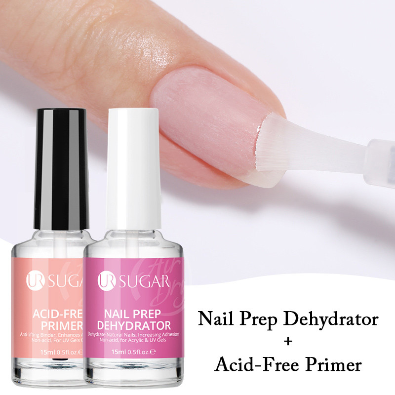 Nail Dehydrator Primer - ยูอาร์ ชูการ์ 15 มล. น้ำยาเตรียมเล็บและไพรเมอร์ ปราศจากกรด