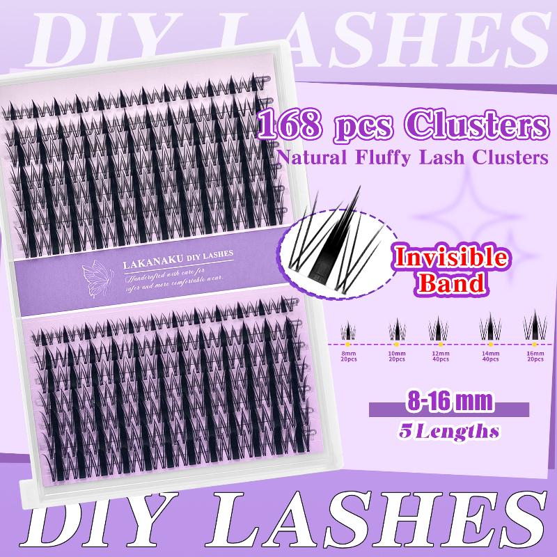 False Eyelashes Natural - ขนตาธรรมชาติ ขนตาแบบกลุ่ม ขนตาแบบเส้นต่อเส้น ฟูงอนสวย ใช้งานง่าย เหมาะสำหรับมือใหม่