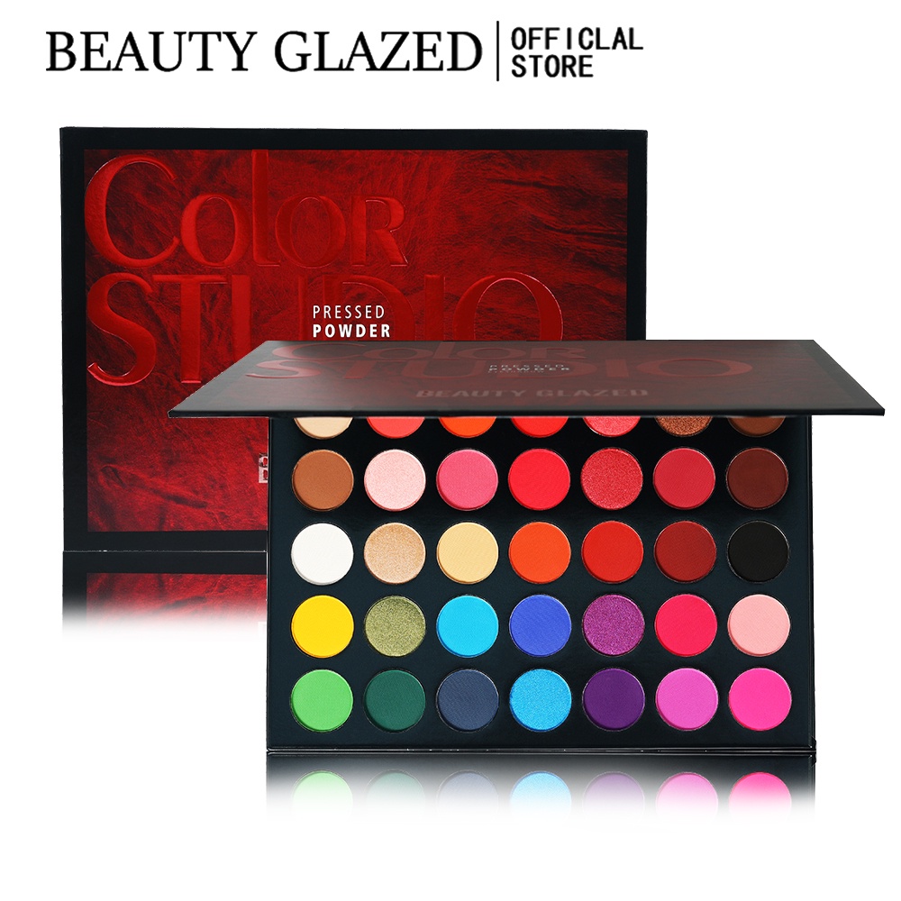 Beauty Makeup Eyeshadow Palette - BEAUTY GLAZED Palette อายแชโดว์ 35 สี