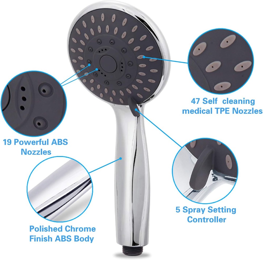 ฝักบัวแรงดันสูงแบบมือถือ 5 ระด - Setting Spray บทวิจารณ์และราคา