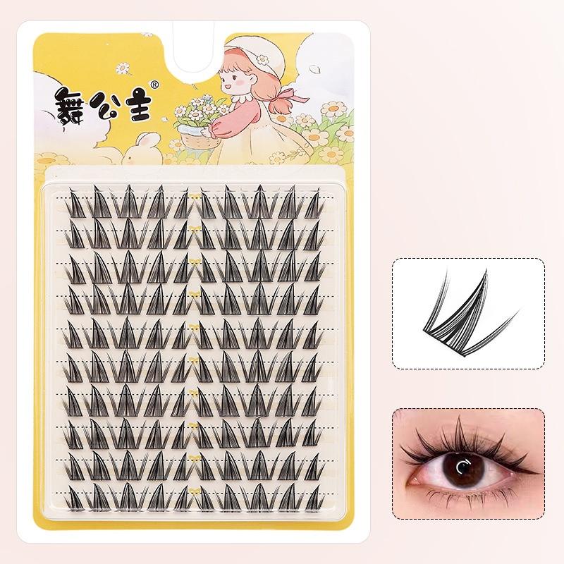 ขนตาปลอมแบบช่อ 10 แถว ขนาด 8-1 - False Eyelashes Natural บทวิจารณ์และราคา