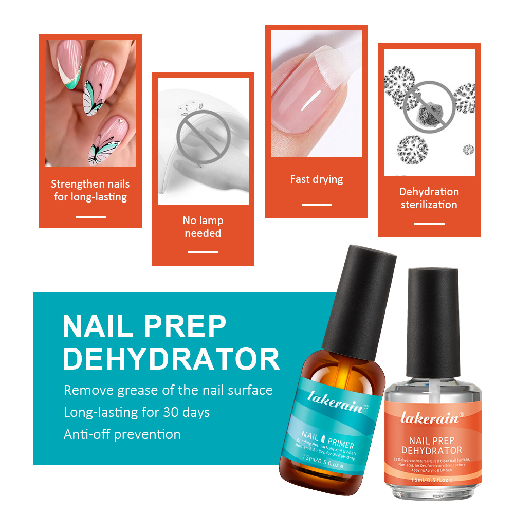 ชุดน้ำยาเตรียมเล็บ แห้งเร็ว ทำ - Nail Dehydrator Primer บทวิจารณ์และราคา