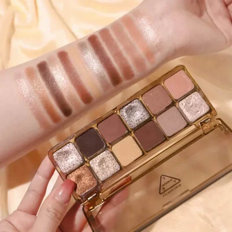 แป้งรองพื้นอายแชโดว์ระยิบระยับ - Beauty Makeup Eyeshadow Palette บทวิจารณ์และราคา