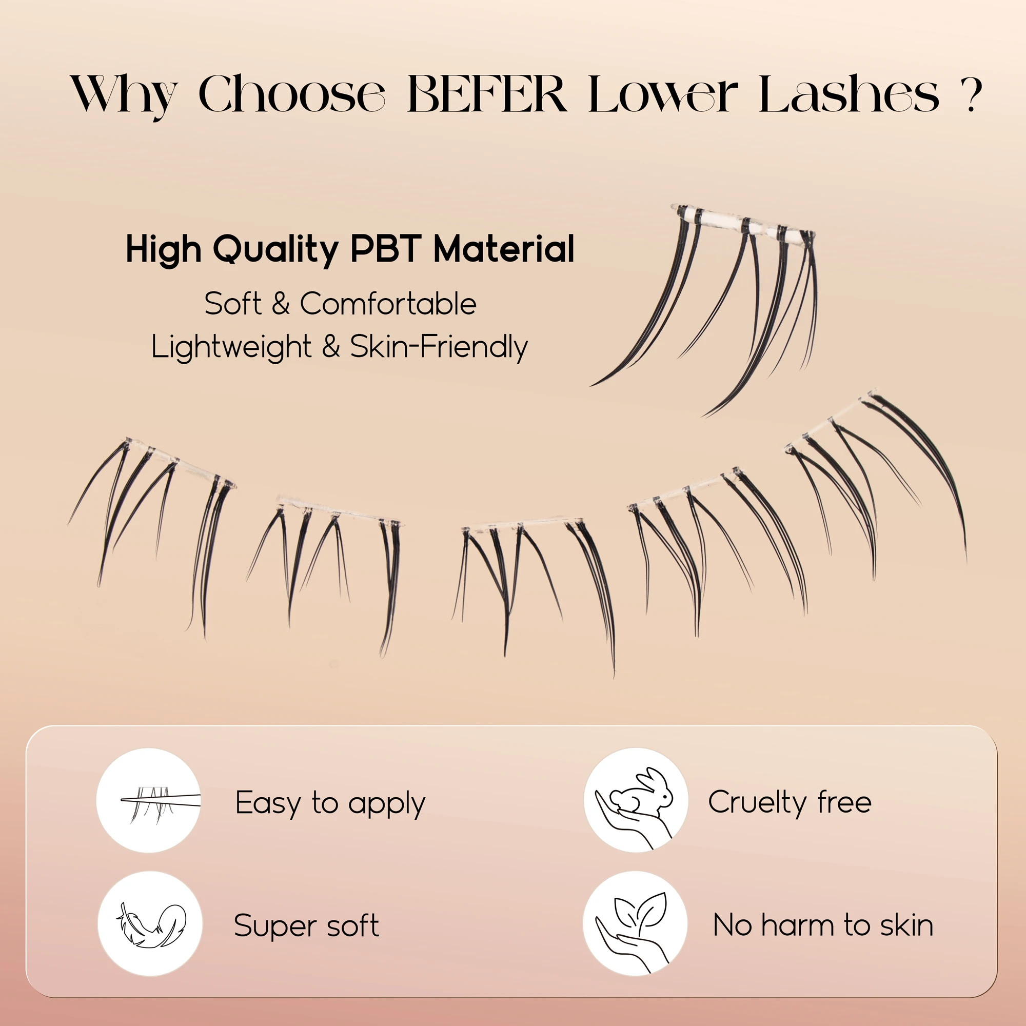 ขนตาล่างแบบไม่ต้องใช้กาว ดูเป็ - False Eyelashes Natural บทวิจารณ์และราคา