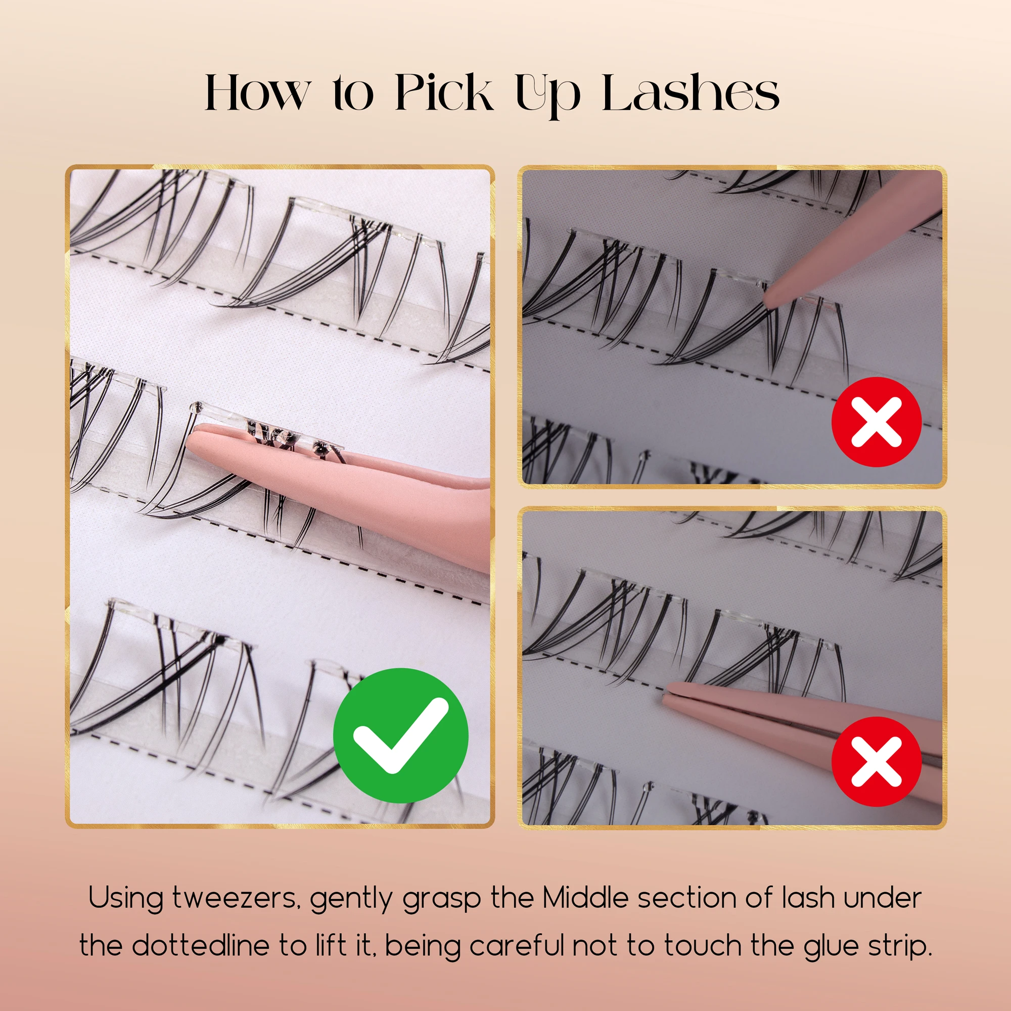 ขนตาล่างแบบไม่ต้องใช้กาว ดูเป็ - False Eyelashes Natural บทวิจารณ์และราคา