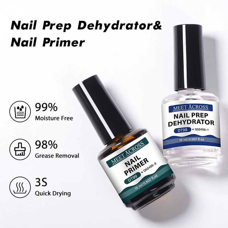 2 PC 15ml รองพื้นเล็บ & NAIL P - Nail Dehydrator Primer บทวิจารณ์และราคา