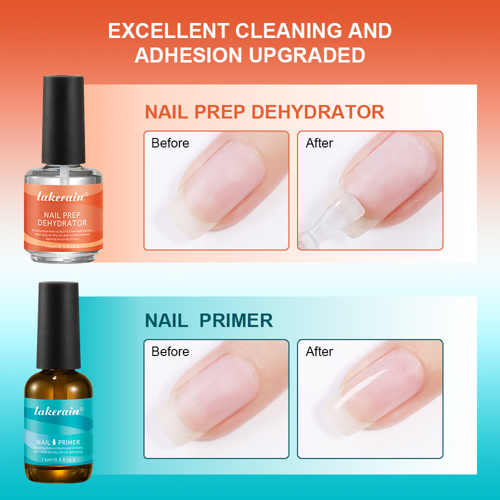 2ชิ้น15มล. การเตรียมเล็บเจลกำจ - Nail Dehydrator Primer บทวิจารณ์และราคา