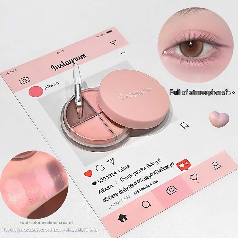 พาเลทอายแชโดว์เนื้อแมทกำมะหยี่ - Beauty Makeup Eyeshadow Palette บทวิจารณ์และราคา