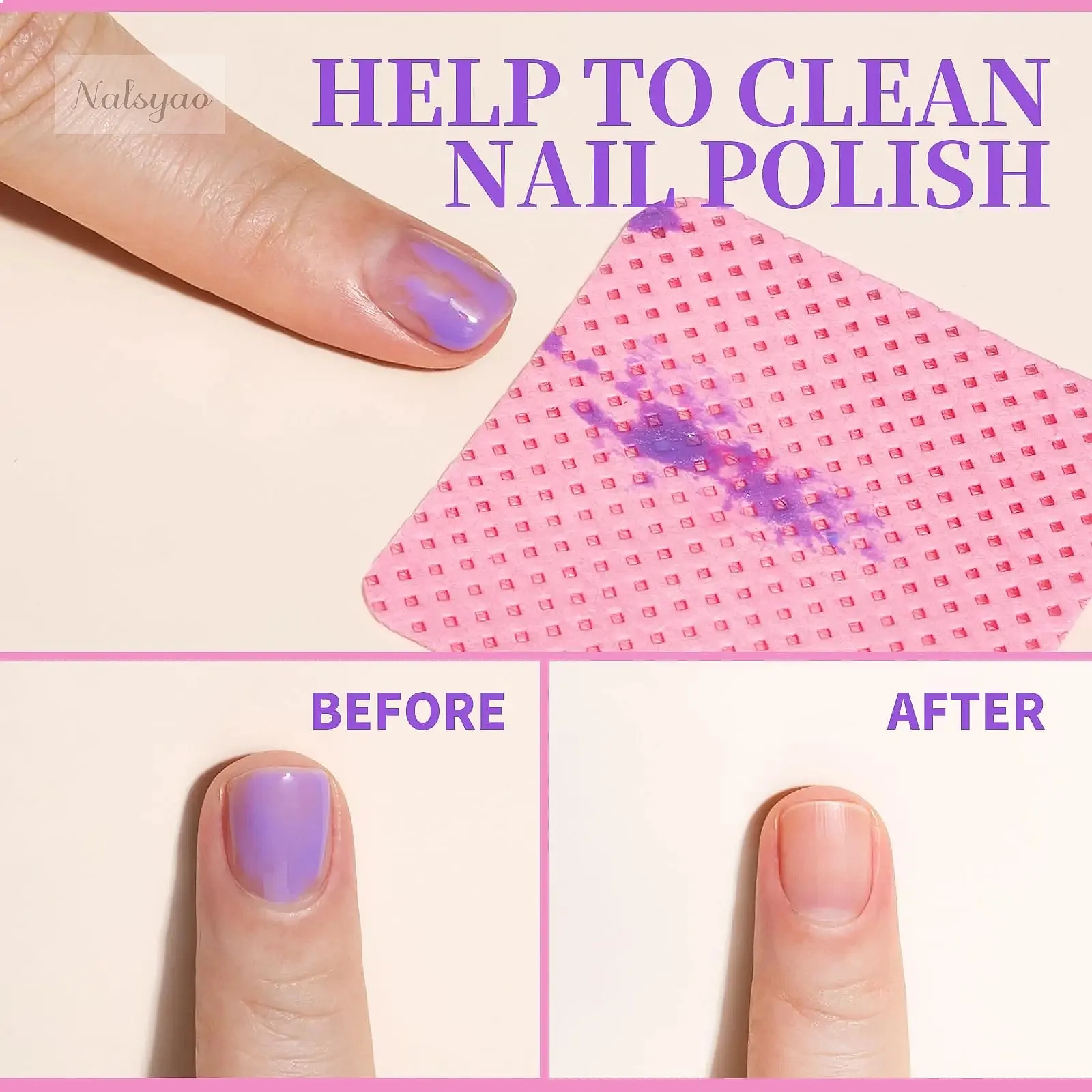 ผ้าเช็ดทำความสะอาดเล็บแบบไม่เป - Gel Nail Polish บทวิจารณ์และราคา