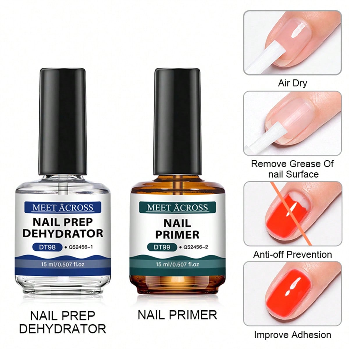 น้ำยาเตรียมหน้าเล็บและน้ำยาดูด - Nail Dehydrator Primer บทวิจารณ์และราคา